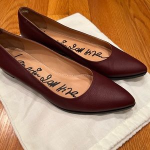 Lanvin Flats Burgundy Size 37 EXCELLENT CONDITION!